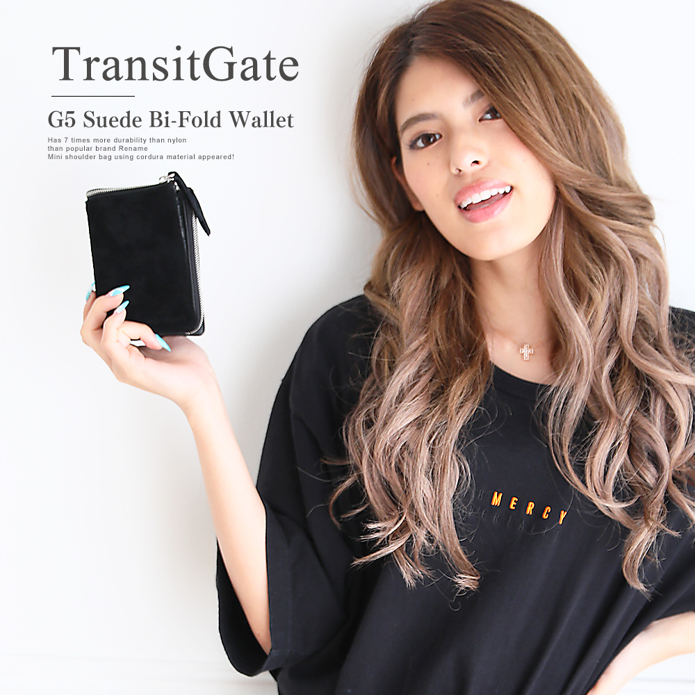 TransitGate G5 スエード 二つ折り財布